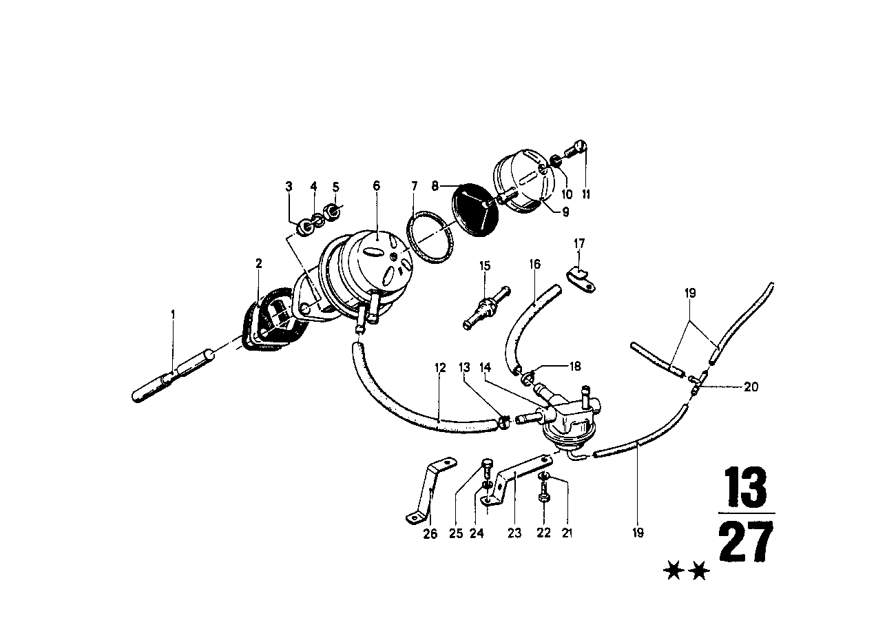 BMW Kraftstoffpumpe E12 E21 13311265193
