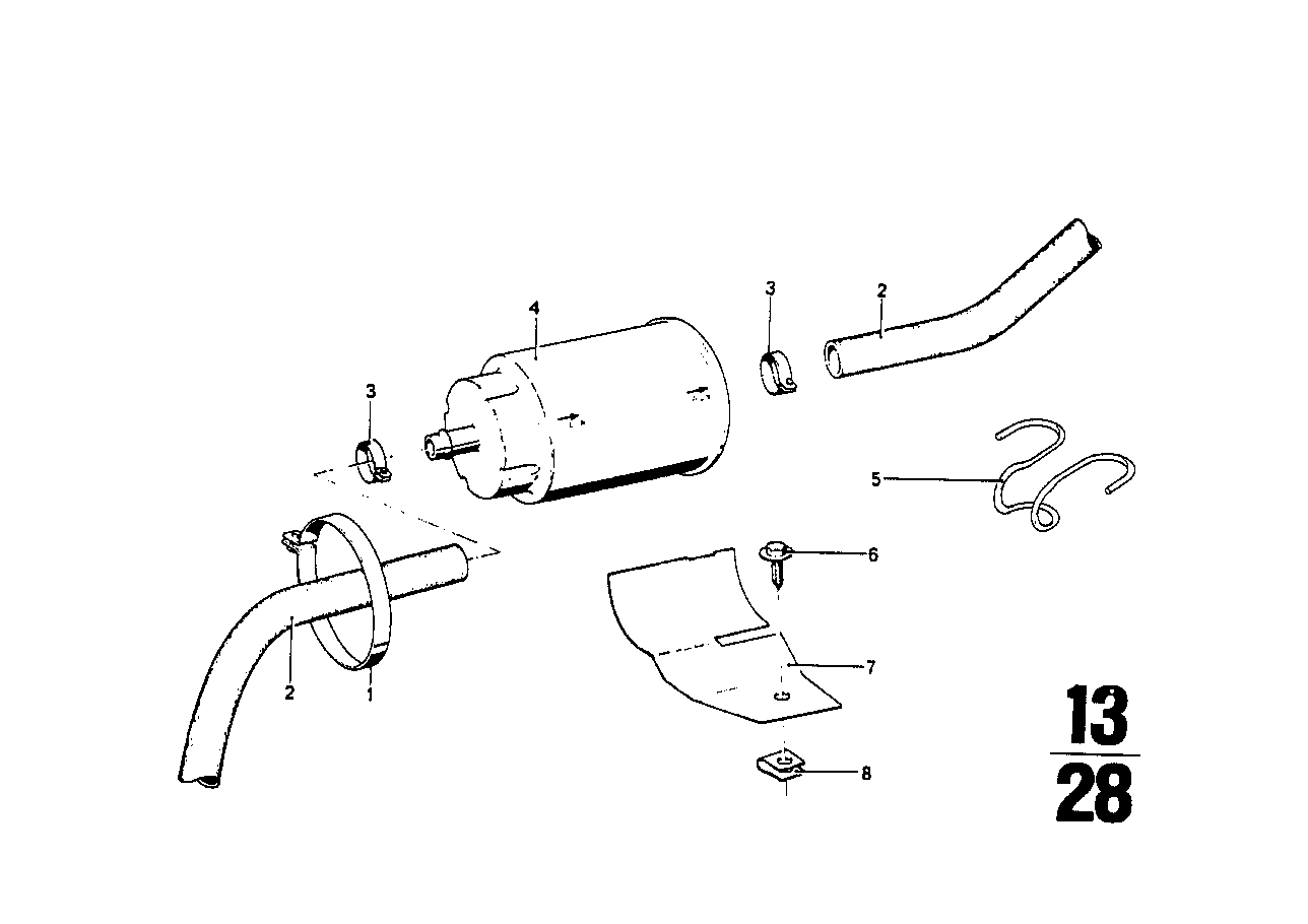 BMW Kraftstofffilter E12 E23 E24 13321256425 - Bildposition 04