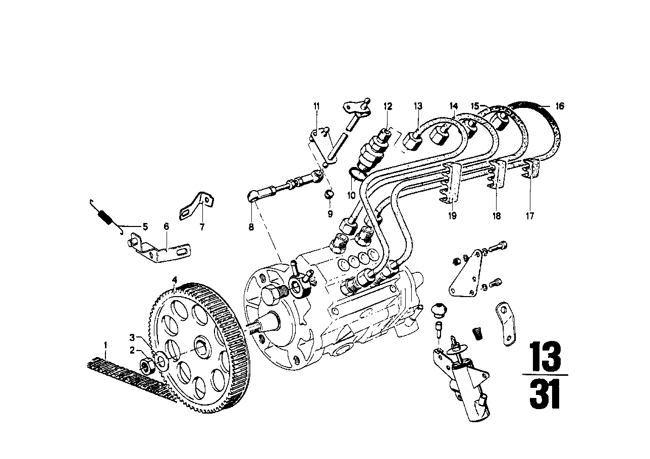 BMW Zahnriemen E12 13521259268 - Bildposition 01