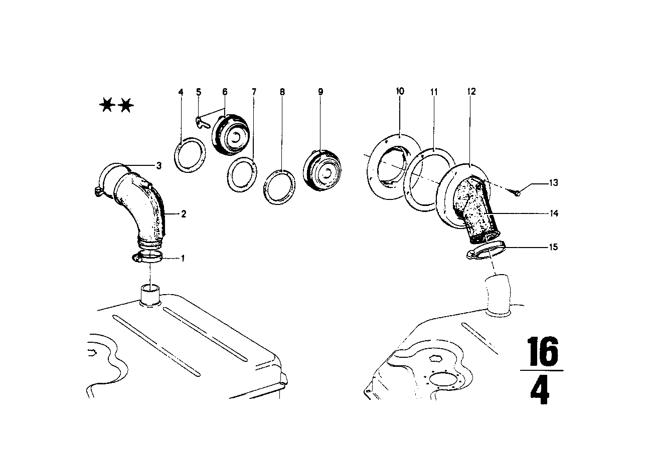 BMW Flansch 16111106093 - Bildposition 10