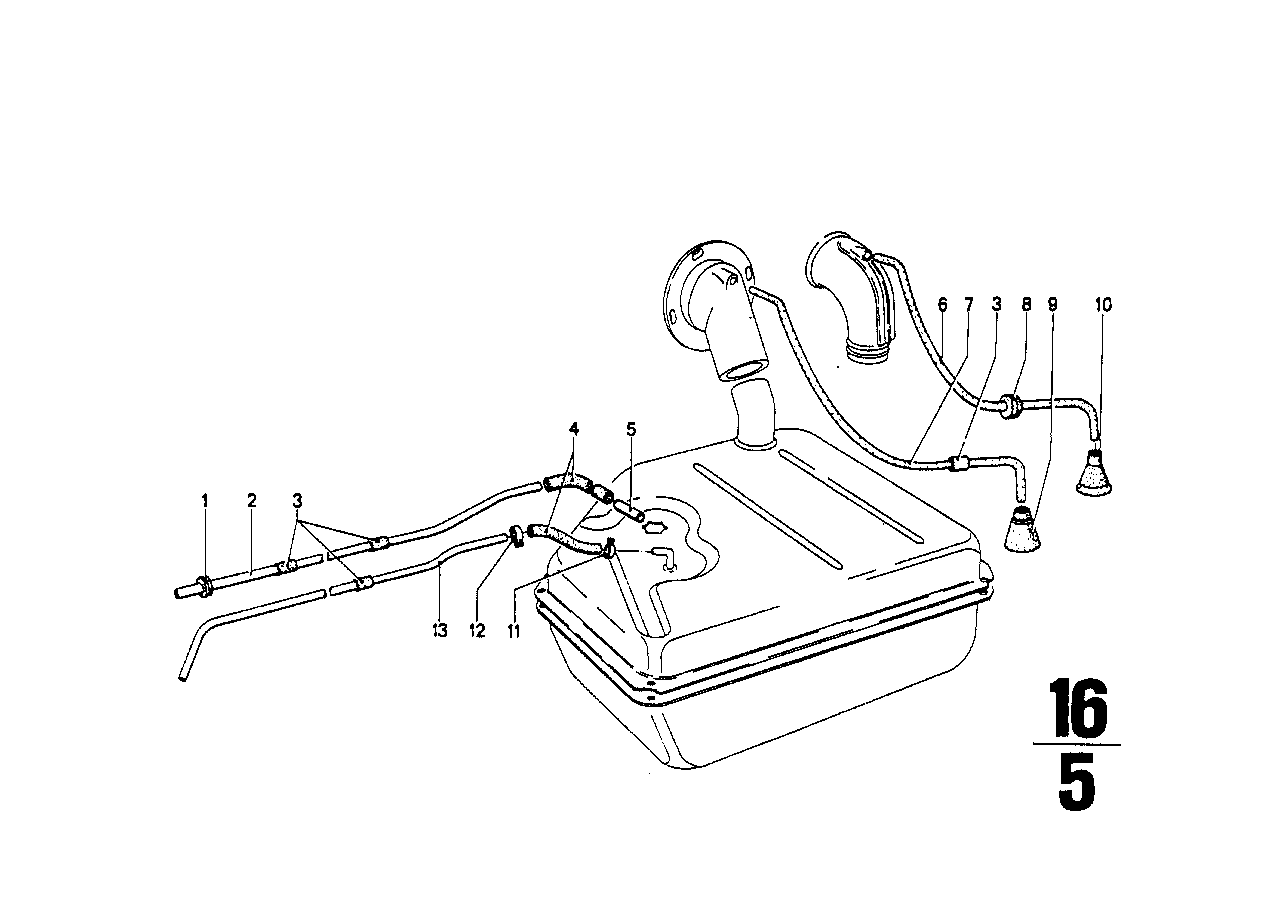 BMW Entlüftungsleitung 16121113338 - Bildposition 07