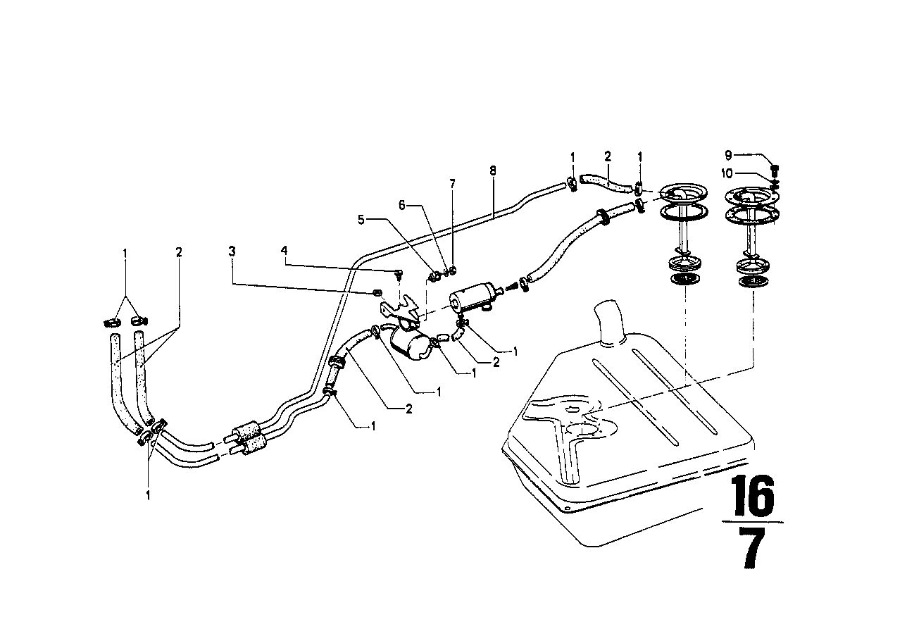 BMW Gummilager E12 E21 E23 E24 16121177891