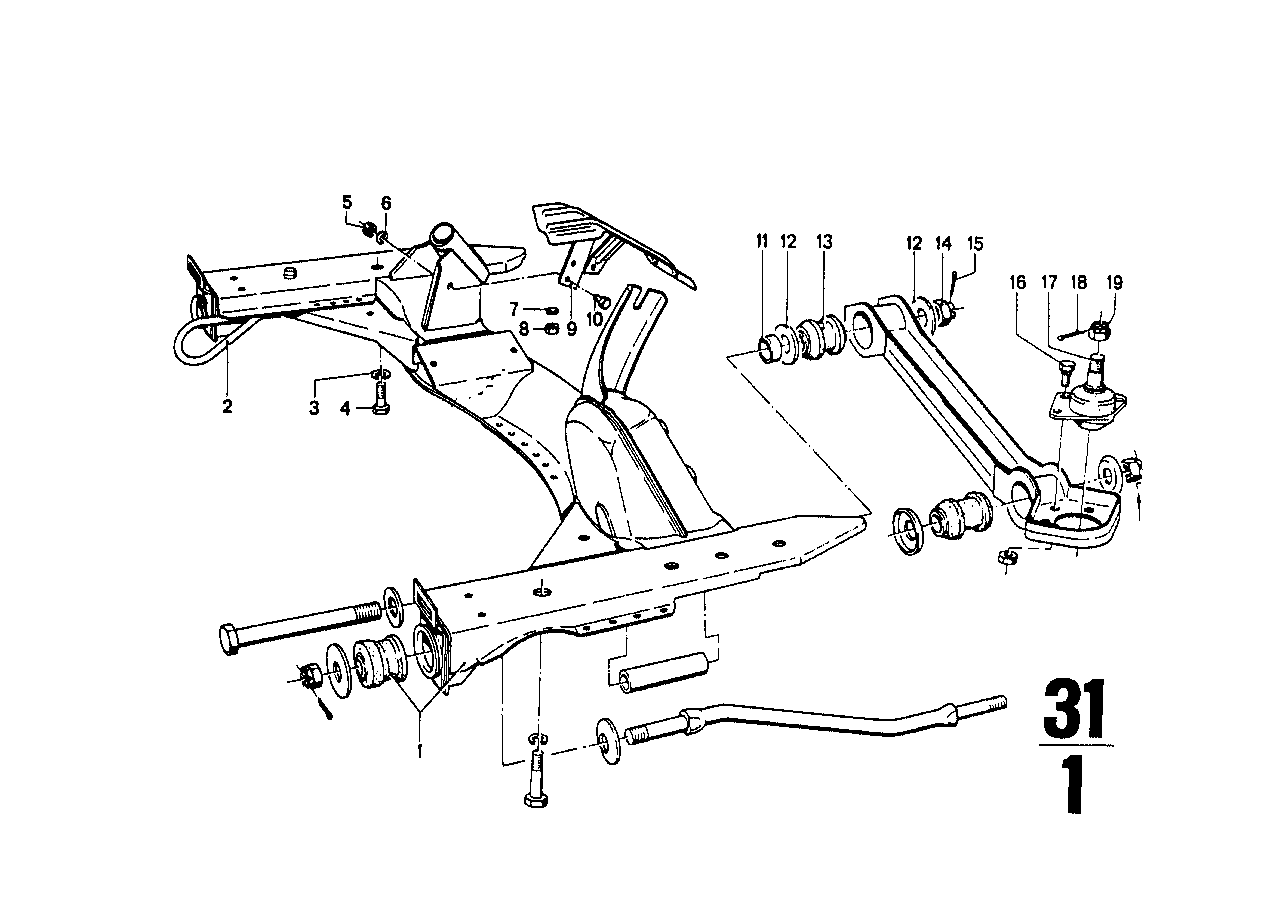 BMW Gummilager 31122614100 - Bildposition 13