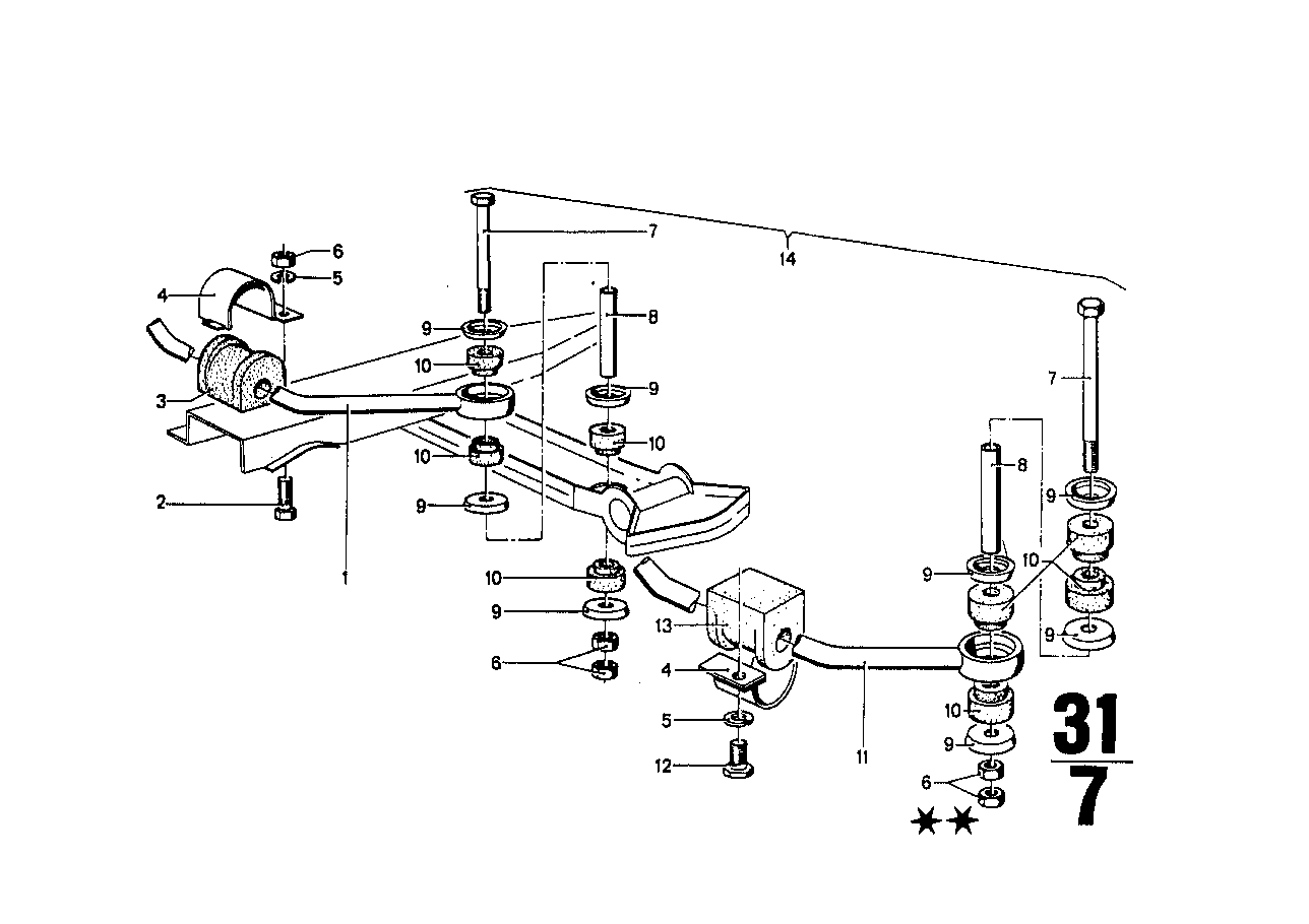 BMW Distanzrohr E21 33551103721 - 3er E21