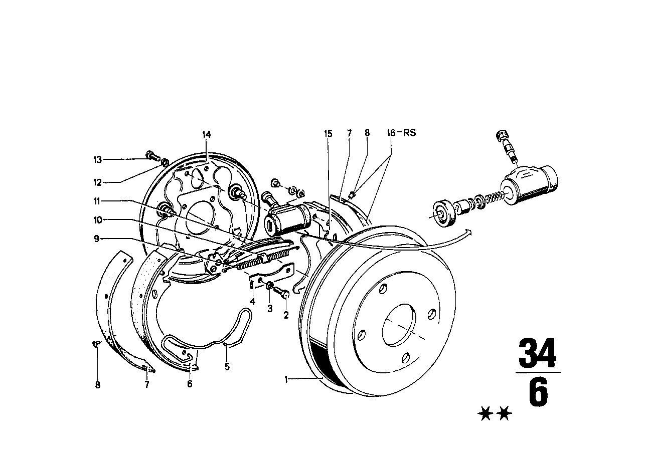 BMW Bremstrommel 34213460010