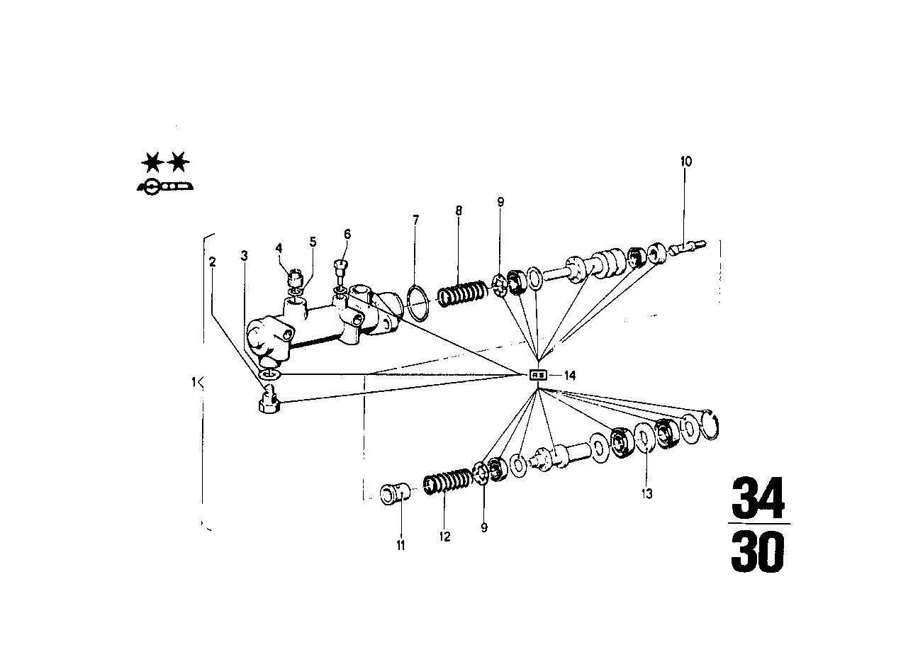 BMW Stopfen E12 E24 34311121911 - 5er E12, 6er E24