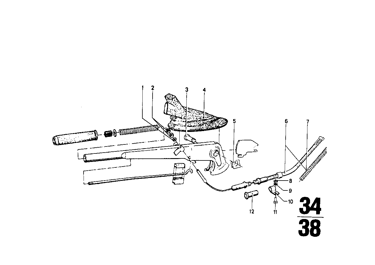 BMW Handbremsbowdenzug 34411103128
