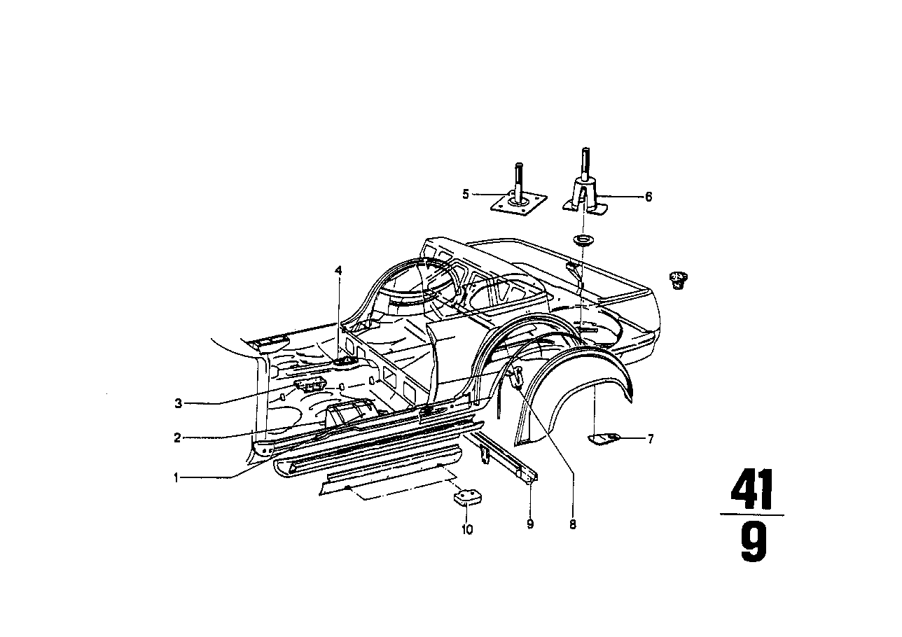 BMW Wagenheberaufnahme 41351840033 - Bildposition 10