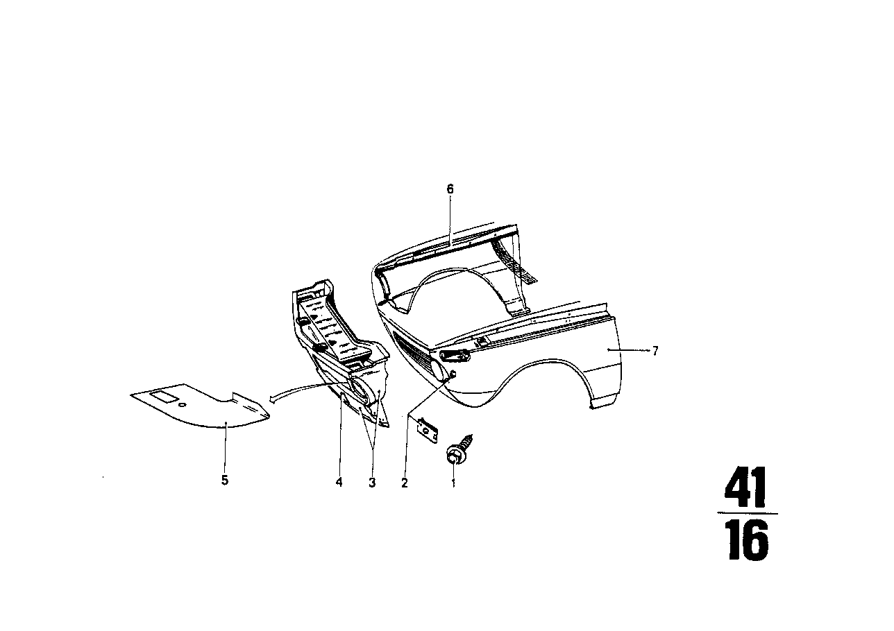 BMW Seitenwand vorn rechts 41355490001 - Bildposition 06