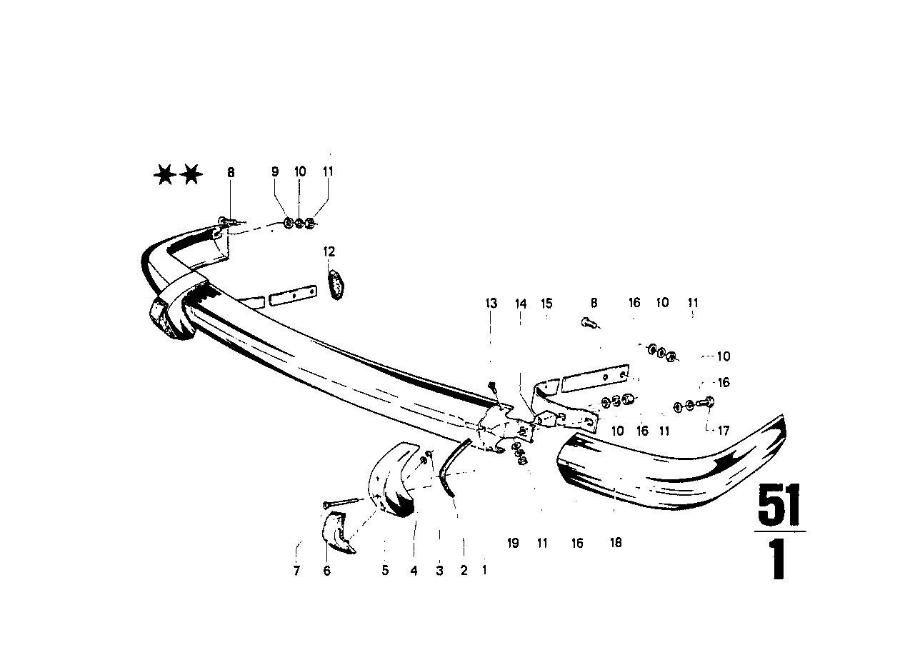 BMW Stossstange vorne Mitte 51115670000 - Bildposition 01
