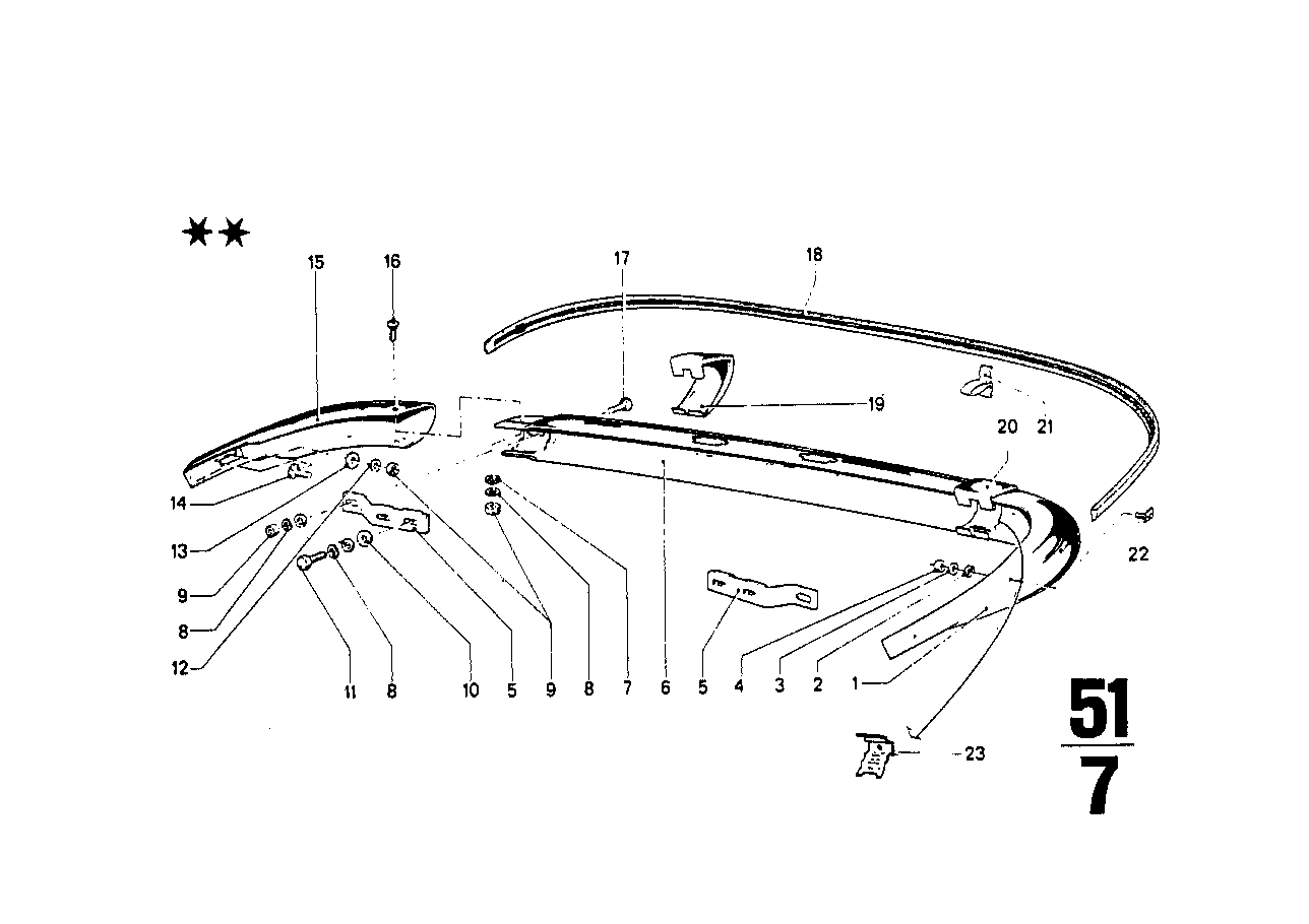 BMW Leistenklammer 51111826895 - Bildposition 21