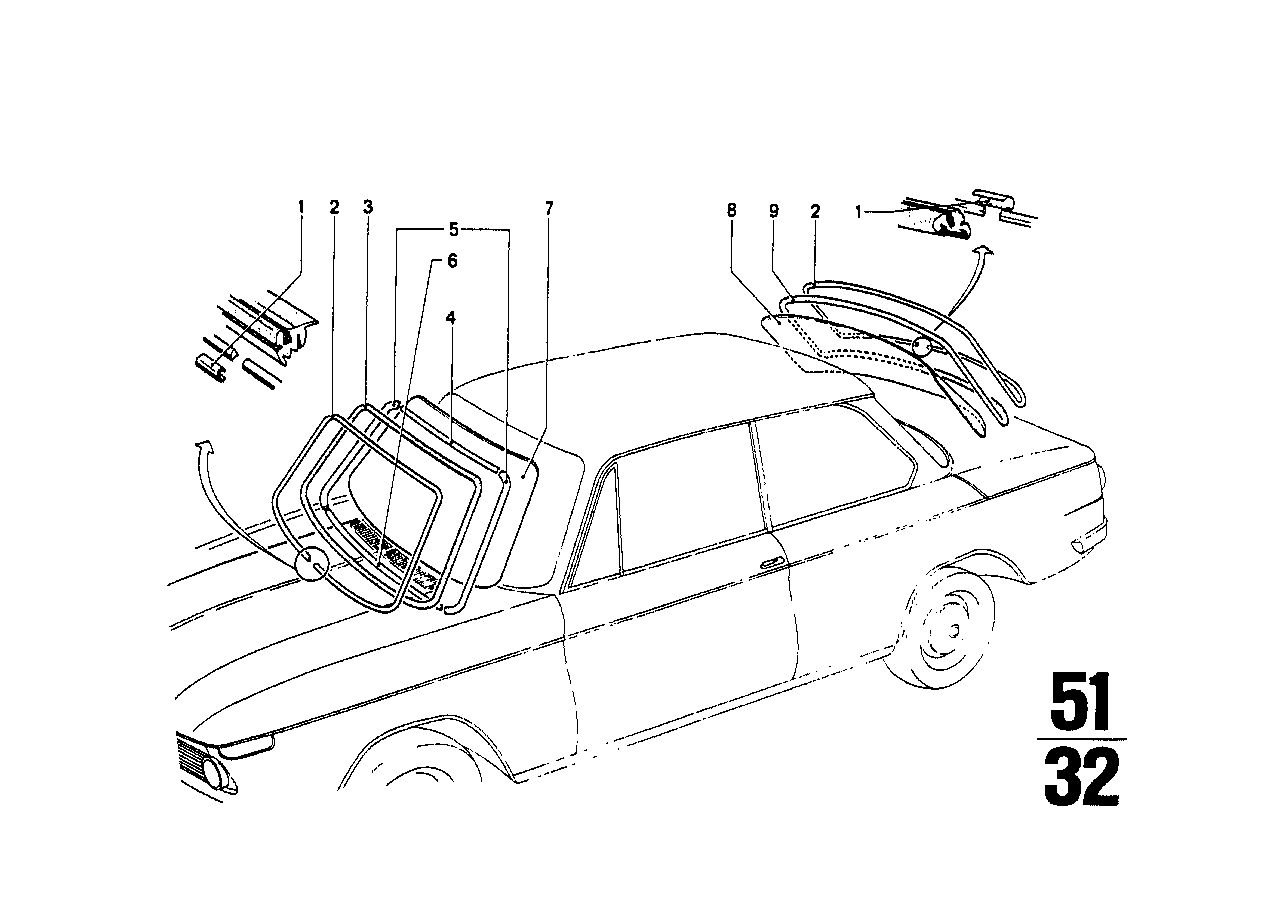 BMW Dichtrahmen 51317440154 - Bildposition 09