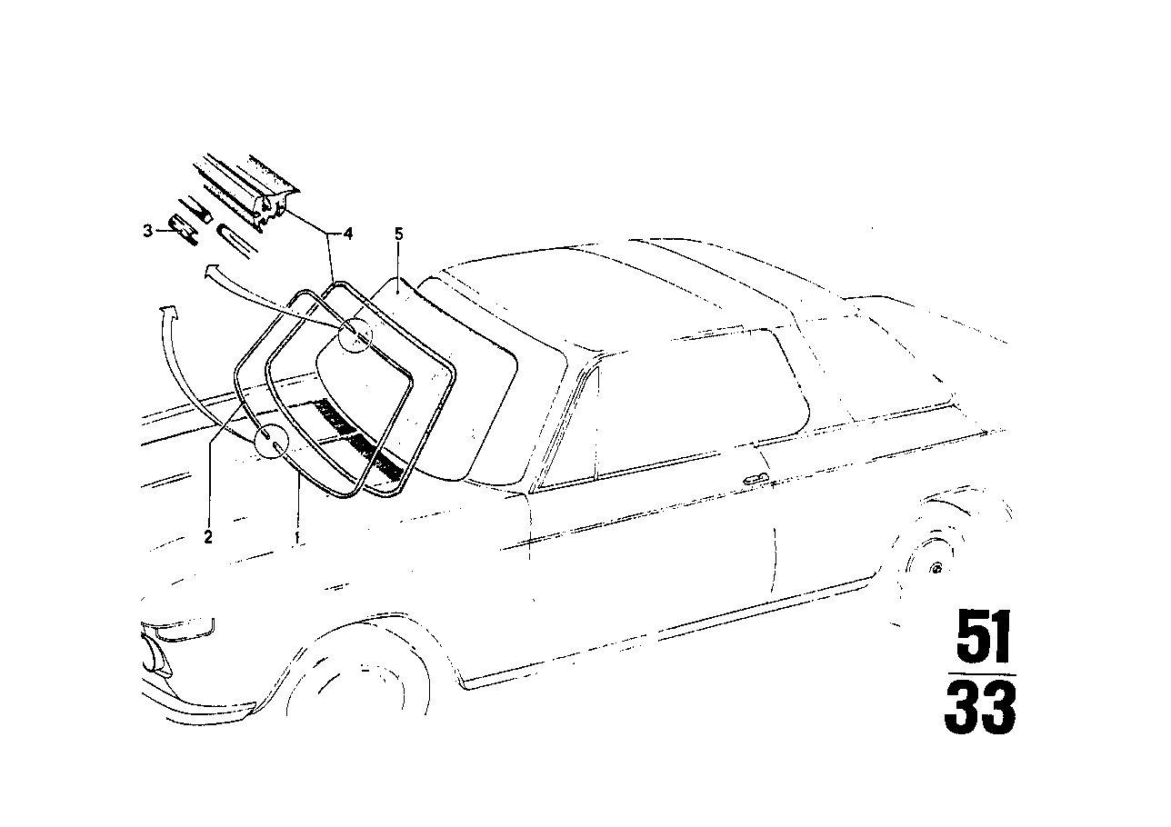 BMW Dichtrahmen 51311801907
