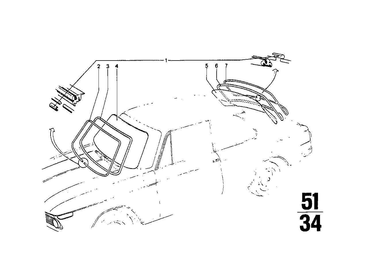BMW Dichtrahmen 51311803137