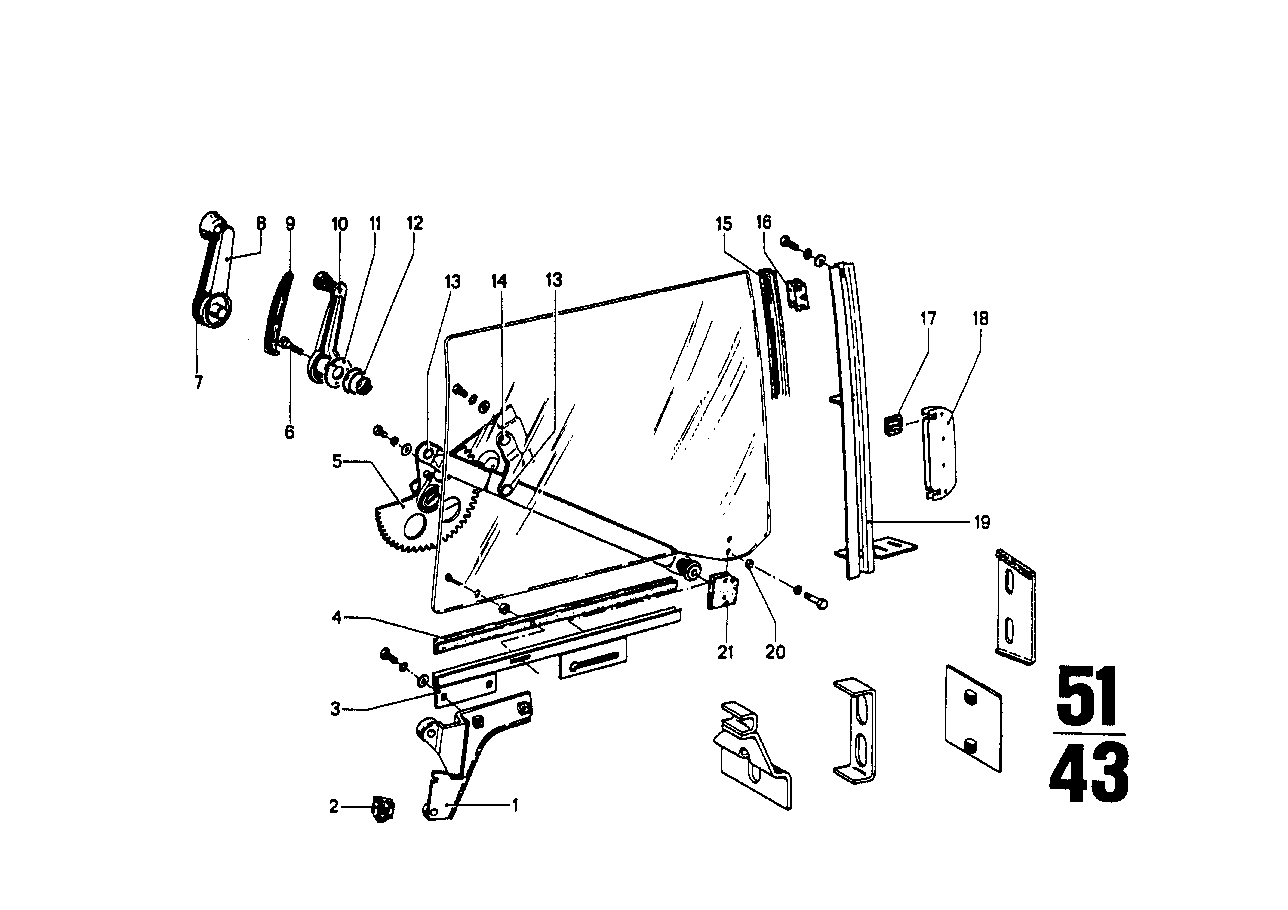 BMW Fensterheber vorne rechts 51321801136 - Bildposition 05
