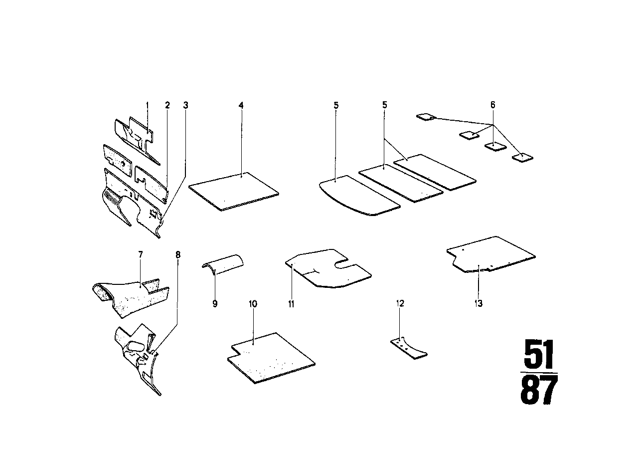 BMW Schallisolierung 51487450110 - Bildposition 03