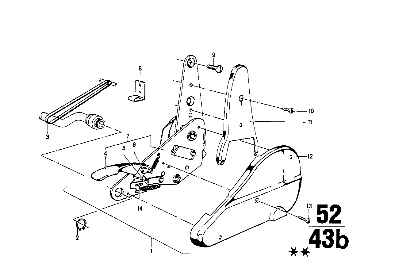 BMW Abdeckung Oberteil links E12 E21 E23 E28 52101853353