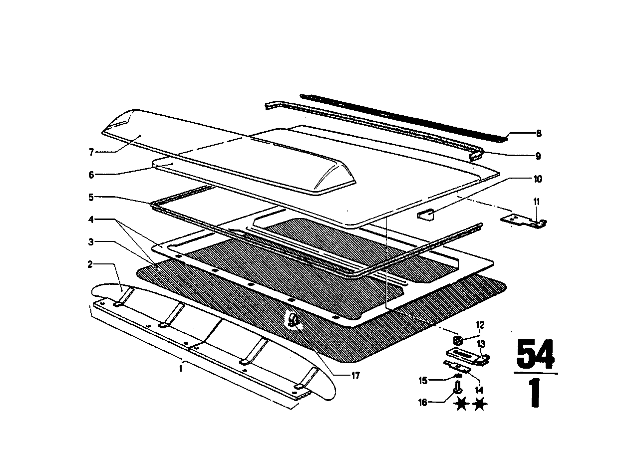 BMW Dichtgummi E12 54121801211 - Bildposition 08