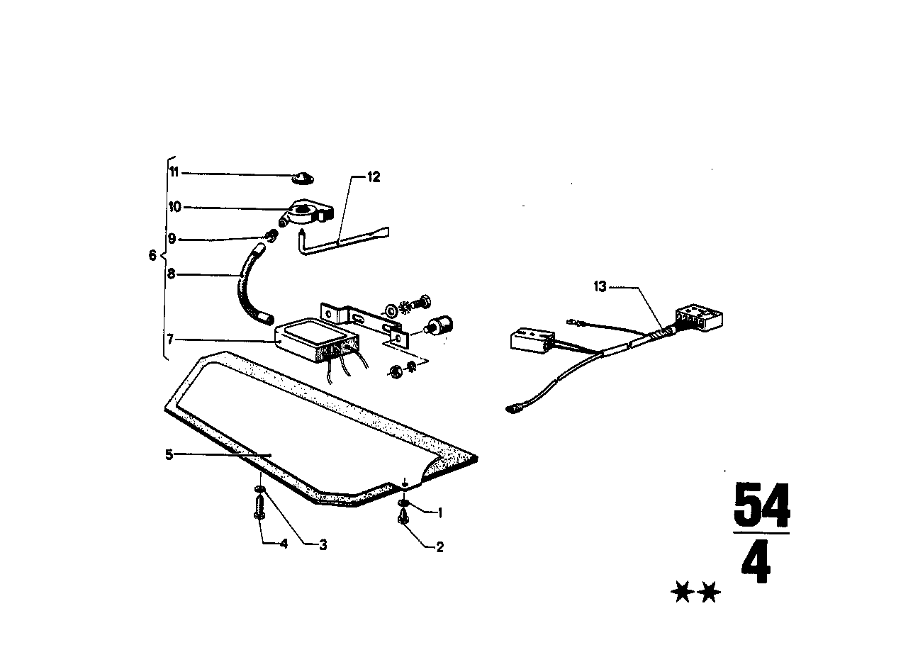 BMW Seilzug E12 54139734132