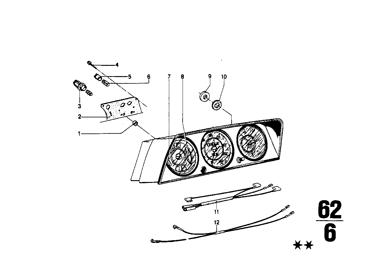 BMW Lampenfassung E23 E24 E28 E30 E32 E34 62111376716