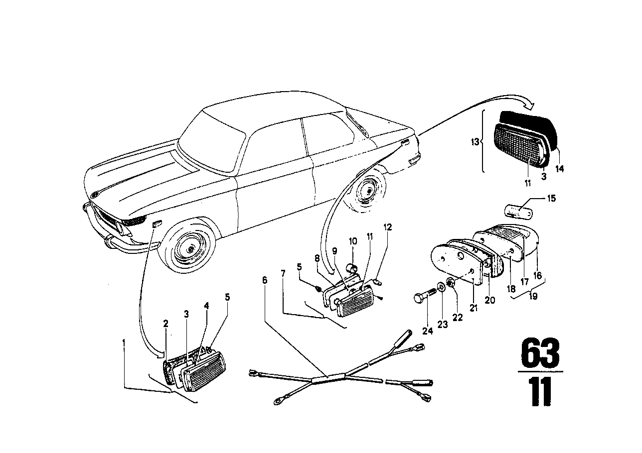 BMW Ziergitter Front links 51135A3D027