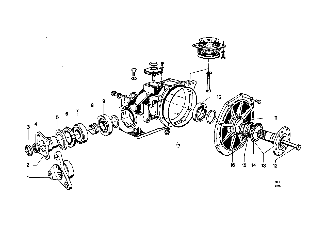 BMW Kegelrollenlager E36 E12 E23 E24 E28 E30 E32 E34 E38 33131204