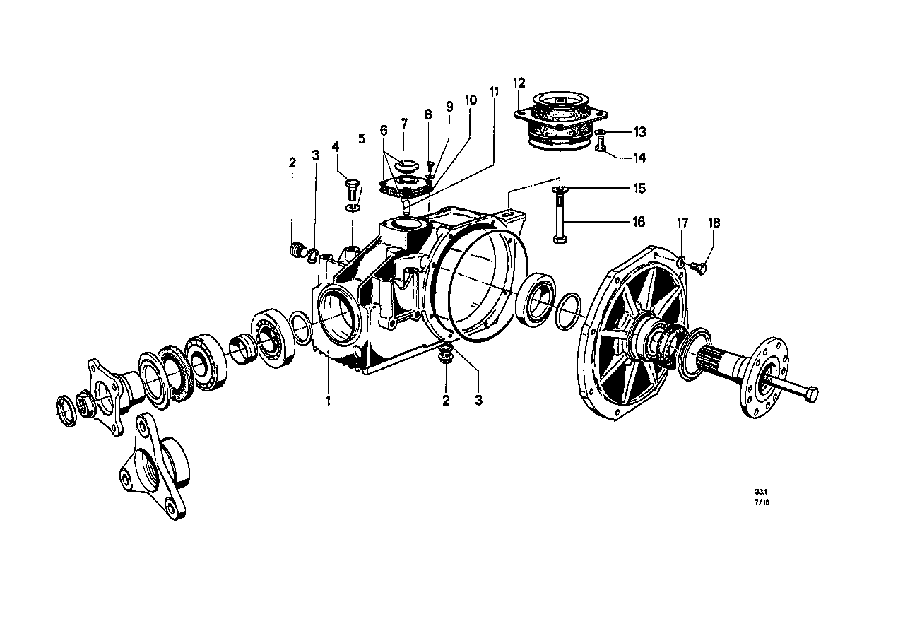 BMW Gummilager E12 E24 E28 33171126951 - 5er, 6er