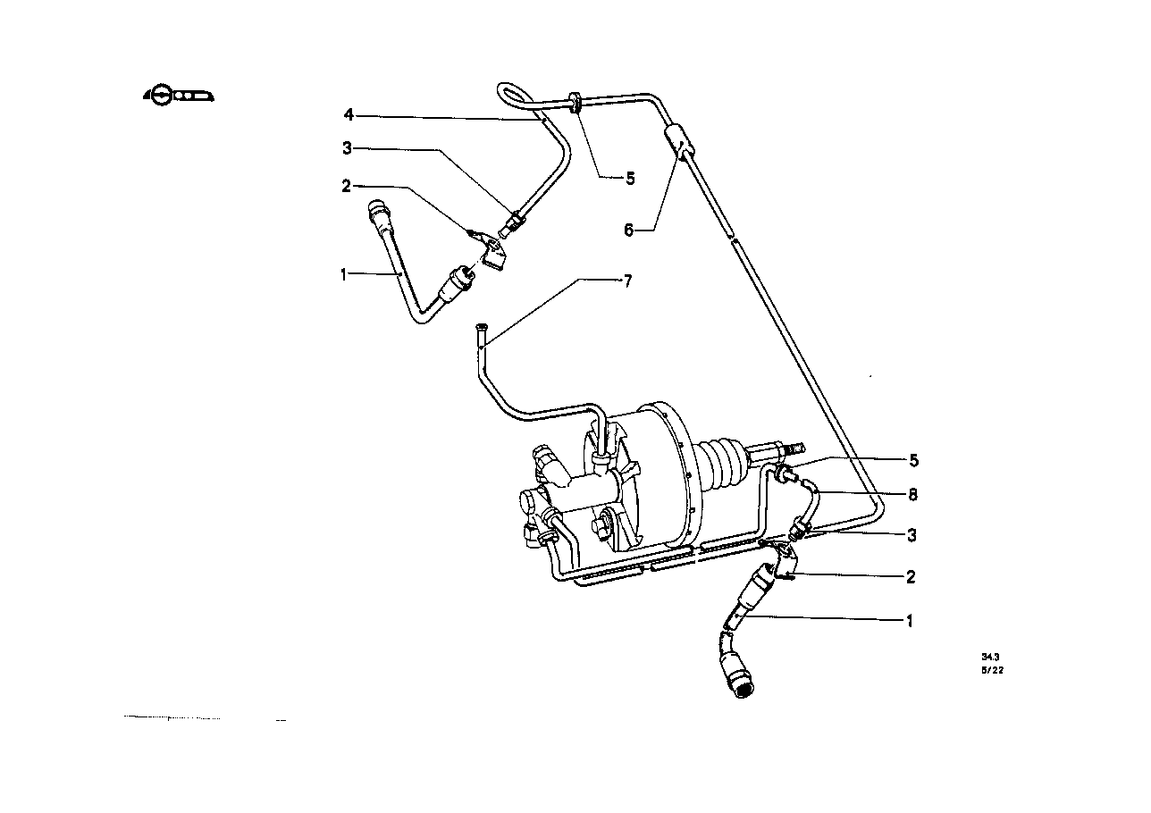 BMW Bremsschlauch 34321159882 - Bildposition 01