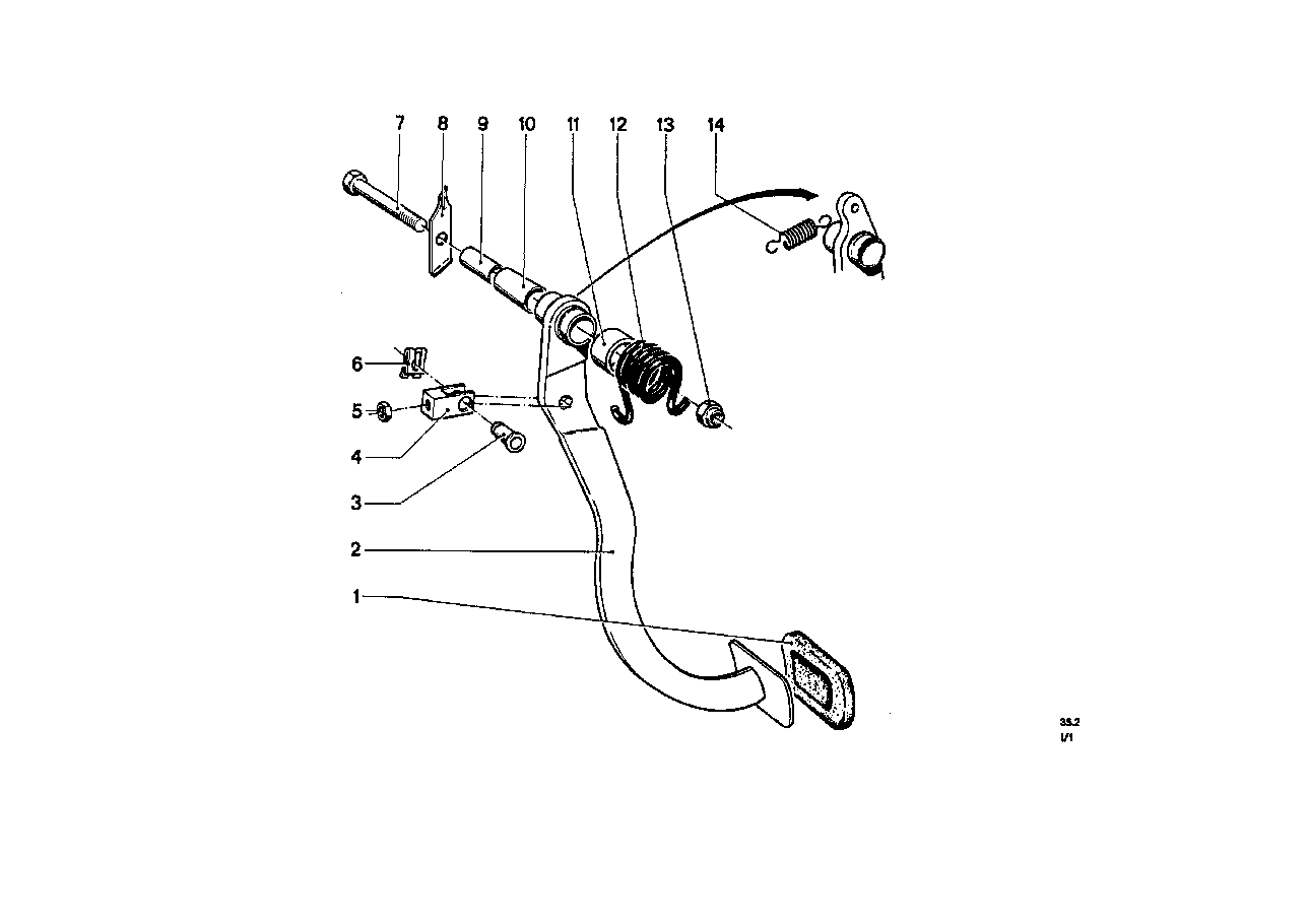 BMW Pedalüberzug 35314045710