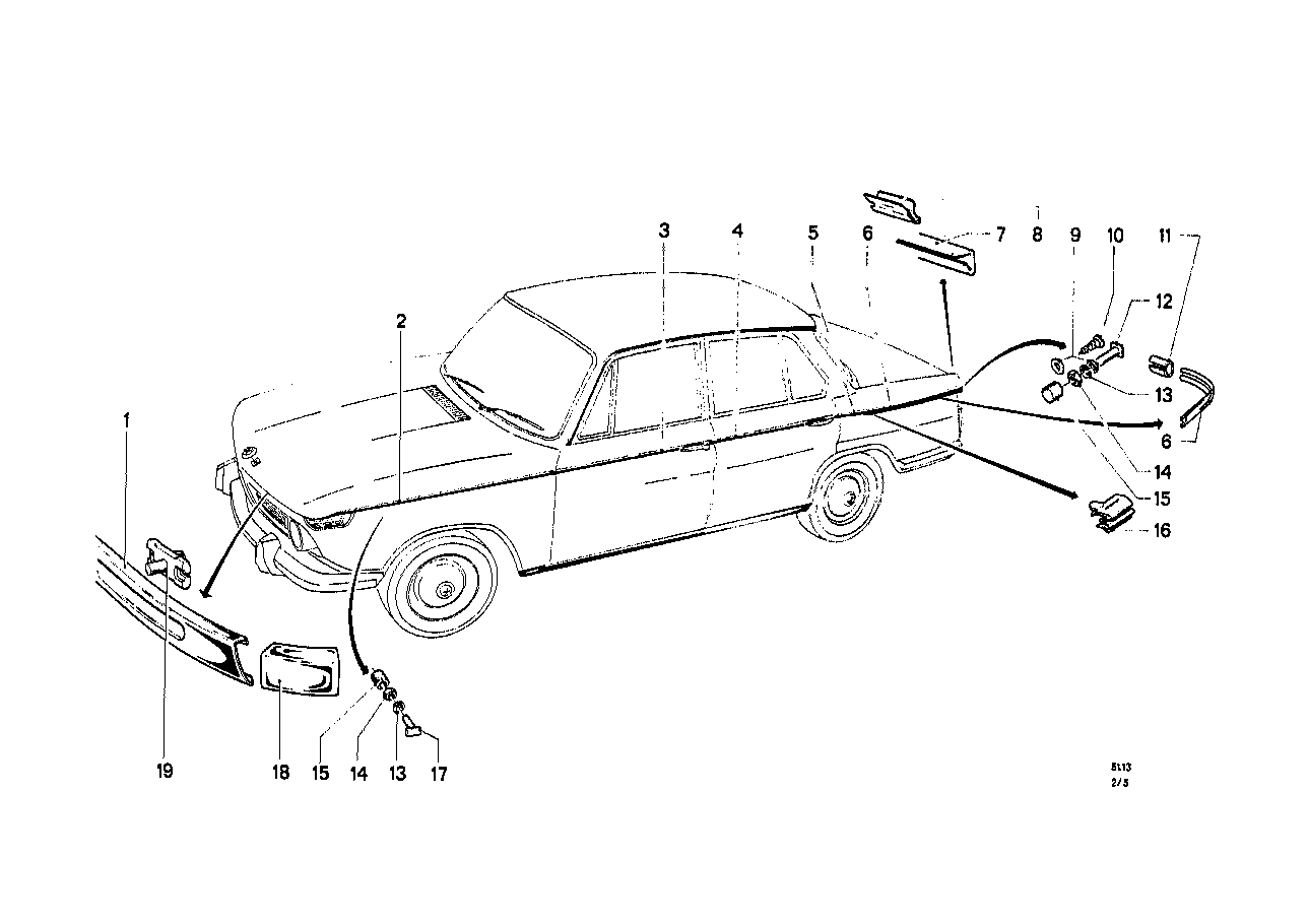 BMW Klammer 51136654190