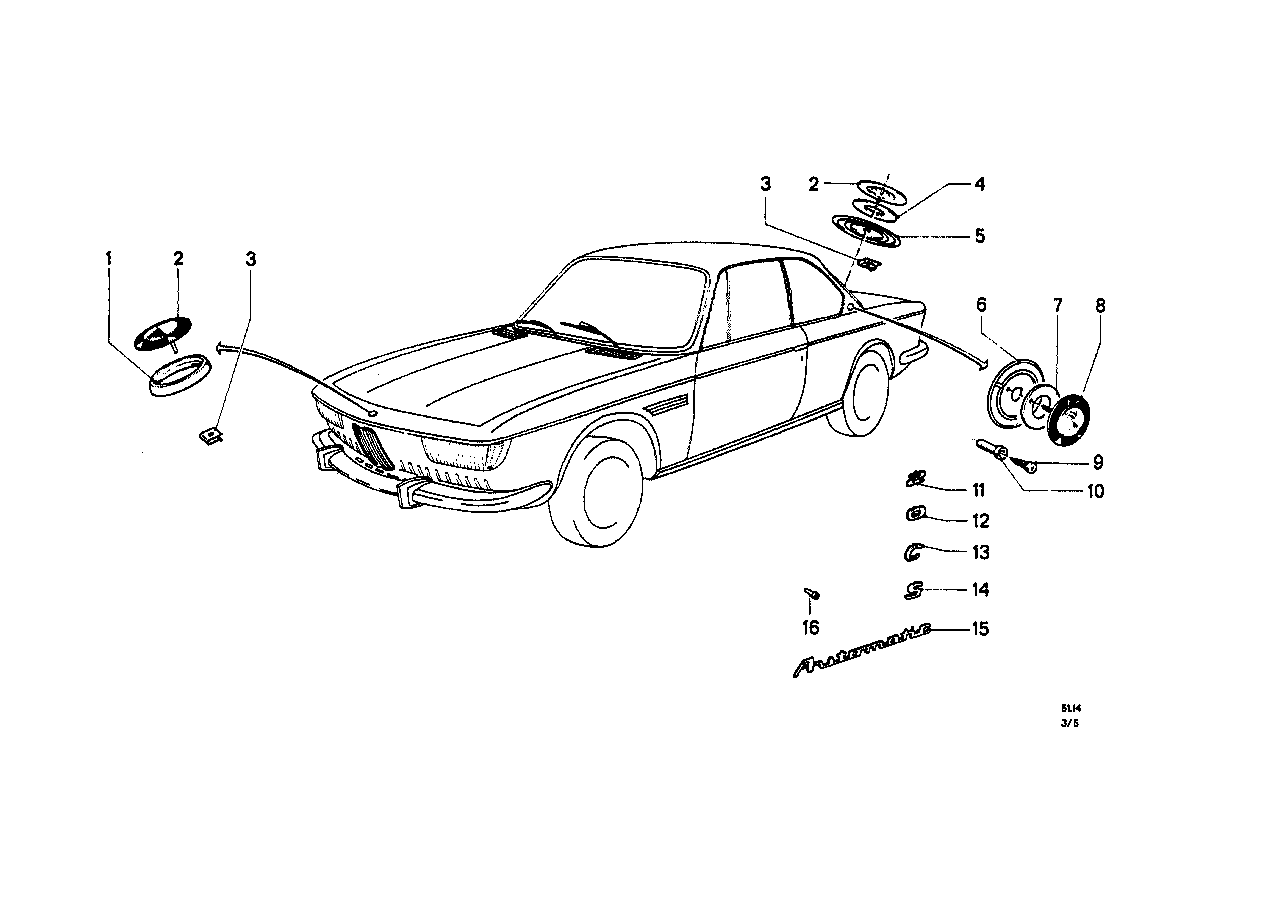 BMW Tülle 51141803459