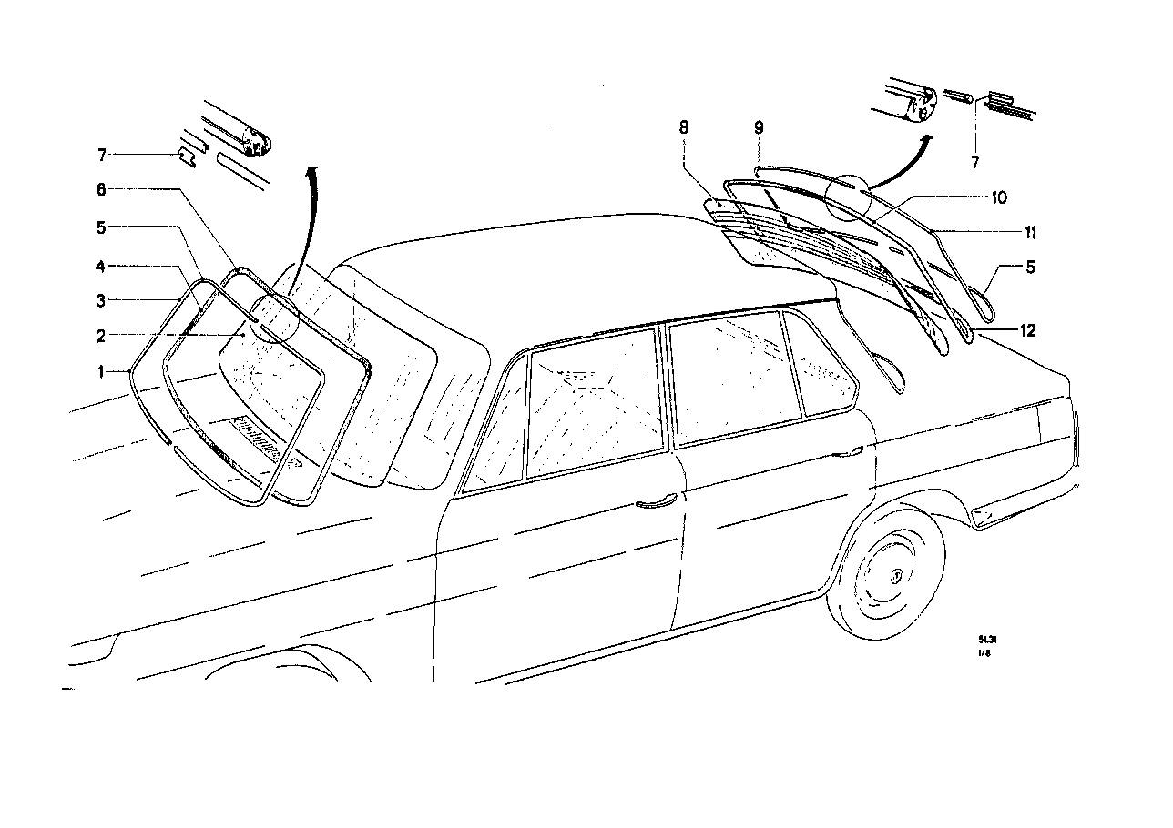 BMW Dichtrahmen 51317640104