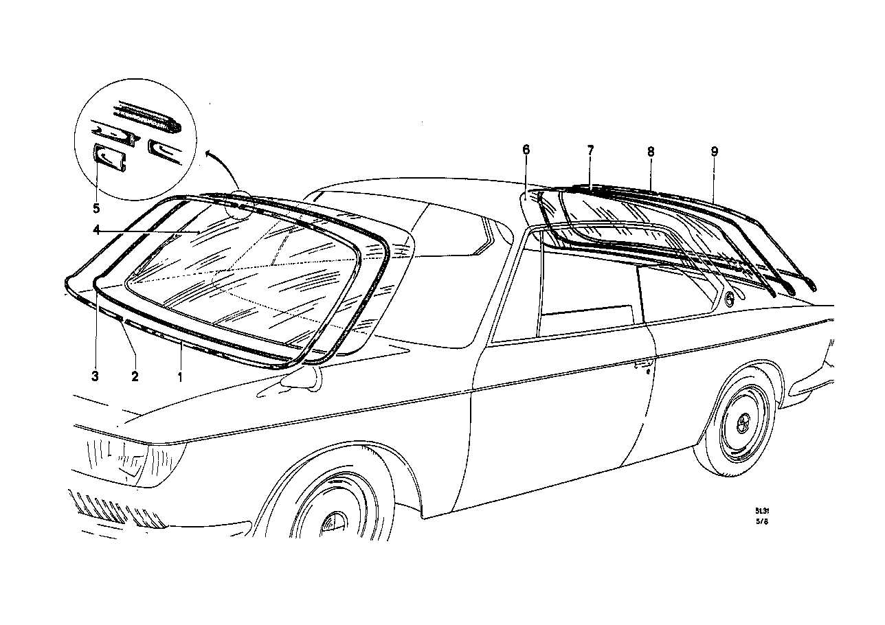BMW Dichtrahmen 51317740154