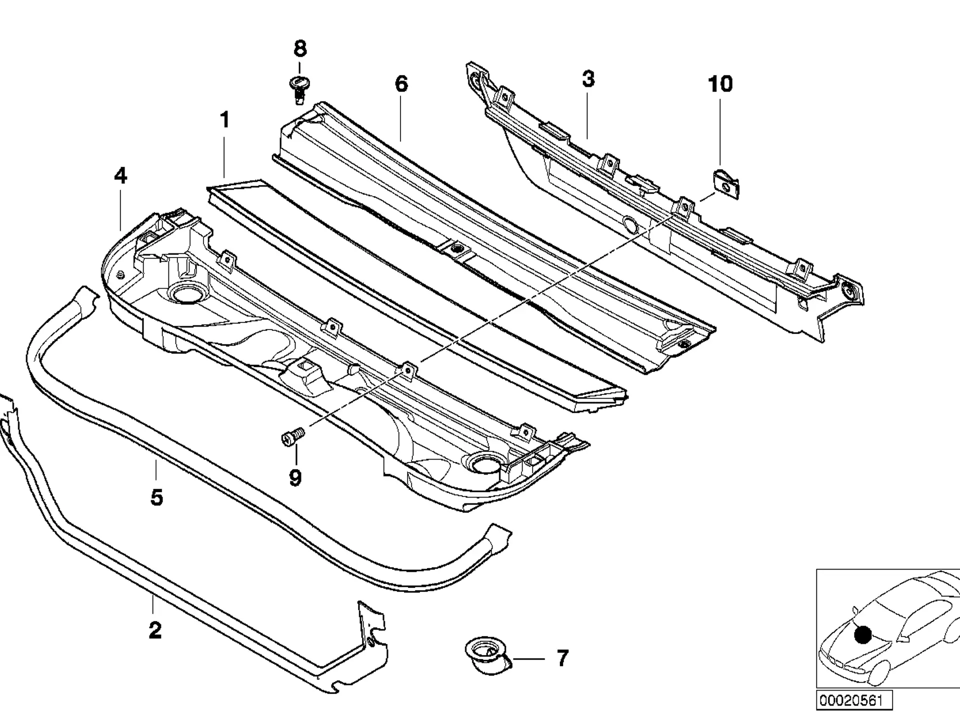 BMW Wasserablaufventil E46 E83 E89 64318370067