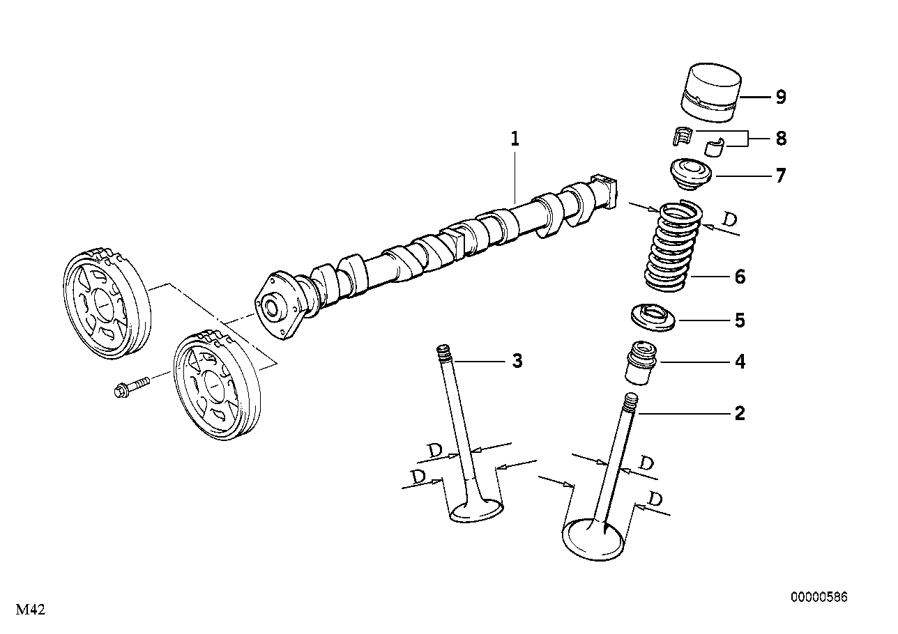 BMW Tassenstössel hydraulisch E34 E36 E38 E39 11321739299 - Z3 E3