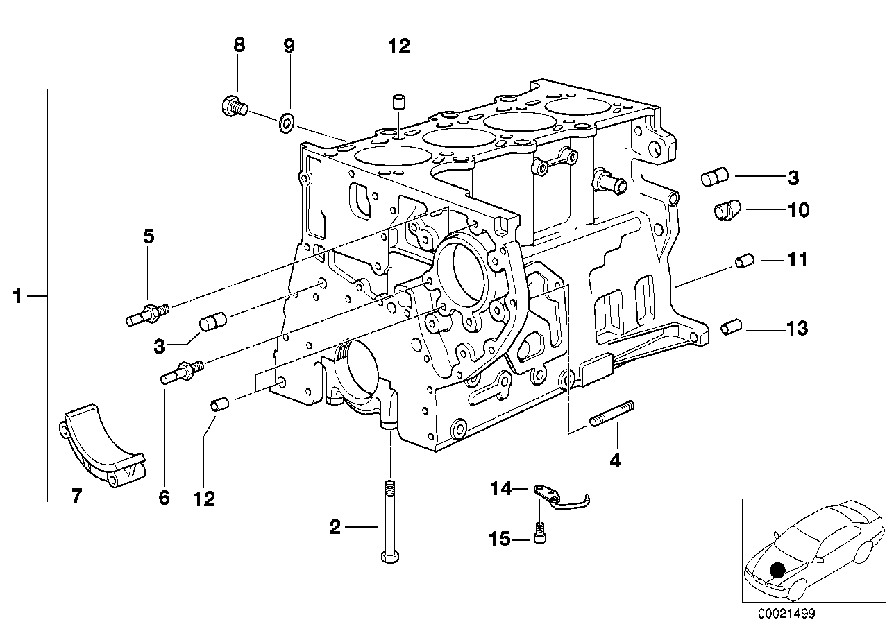 BMW Schale 11112246610 - 3er E46, 5er E39