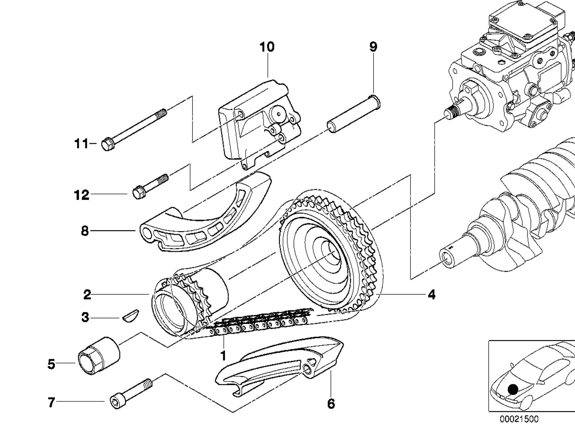 BMW Sechskantschraube mit Scheibe E39 E46 E65 E66 E70 E85 E86 07119905395
