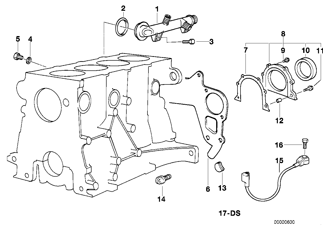 BMW Klopfsensor E36 12141734580