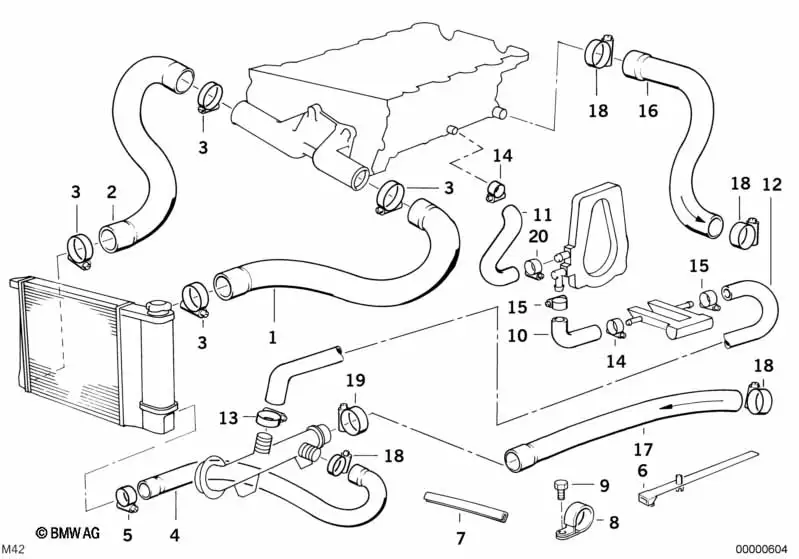 BMW Wasserschlauch 11531721711 - Bildposition 04