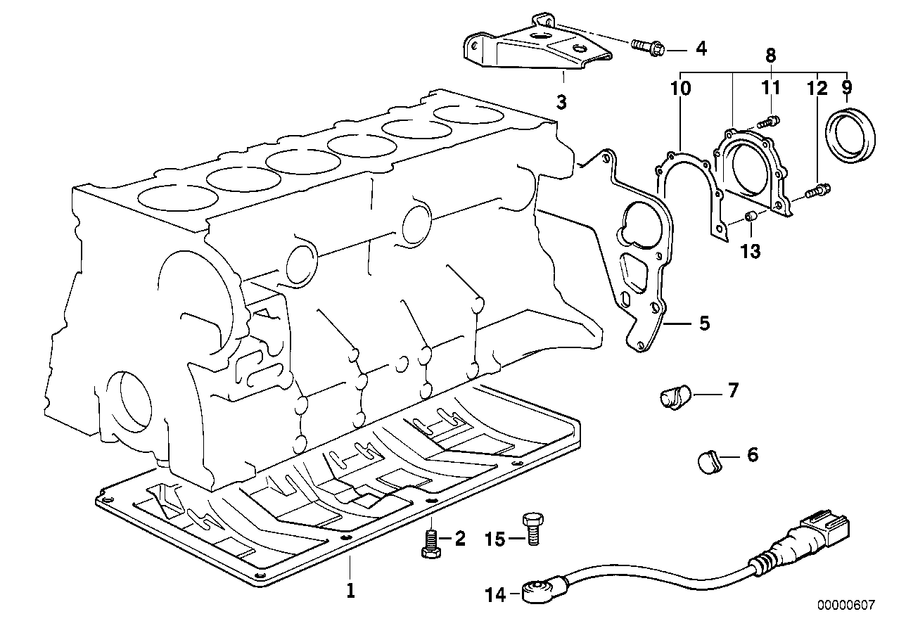 BMW Klopfsensor E34 E36 12141730029