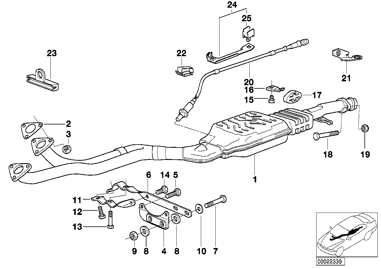 BMW Halteblech E36 18301427765