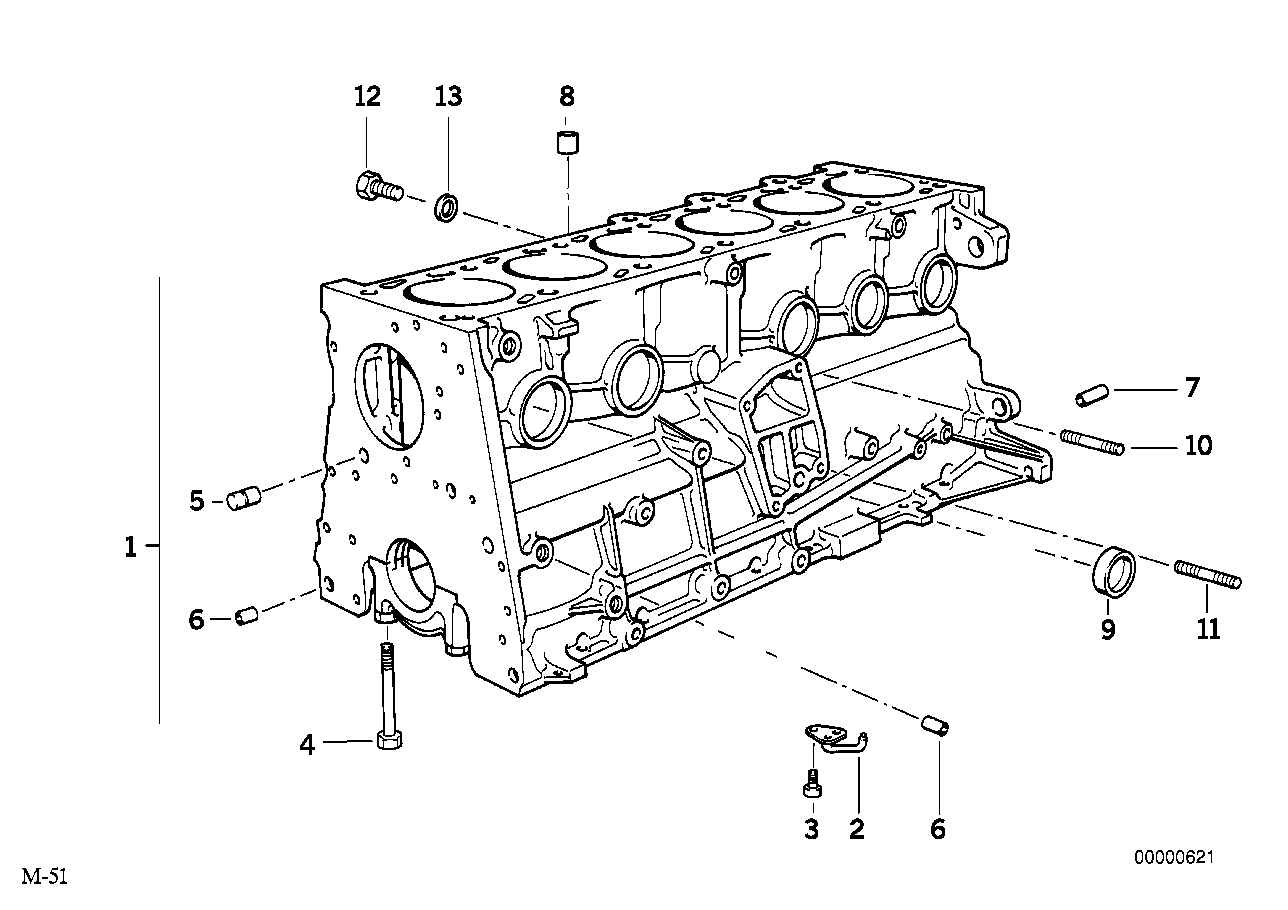 BMW Satz Schrauben f. Zylinderkopf E34 E36 E38 E39 E46 E53 E60 E6