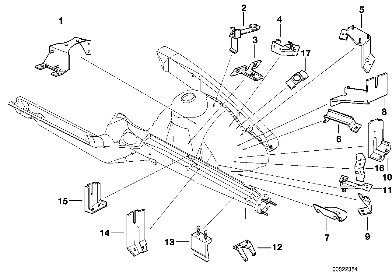 BMW Halter Kühlmittelausgleichbehälter E36 41148156149