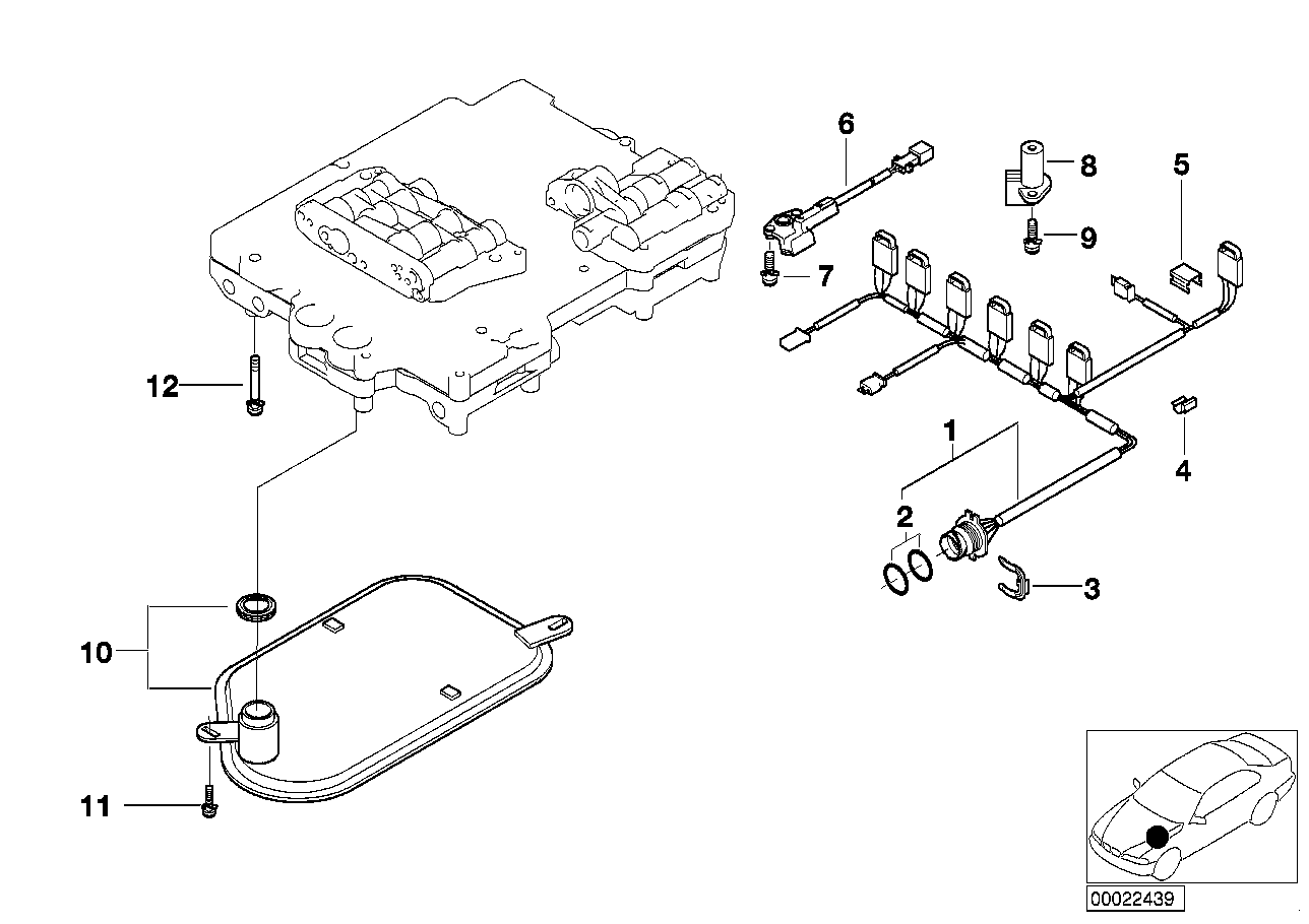 BMW Impulsgeber E32 E34 E36 E38 E39 E46 E85 24341219316 - Bildpos