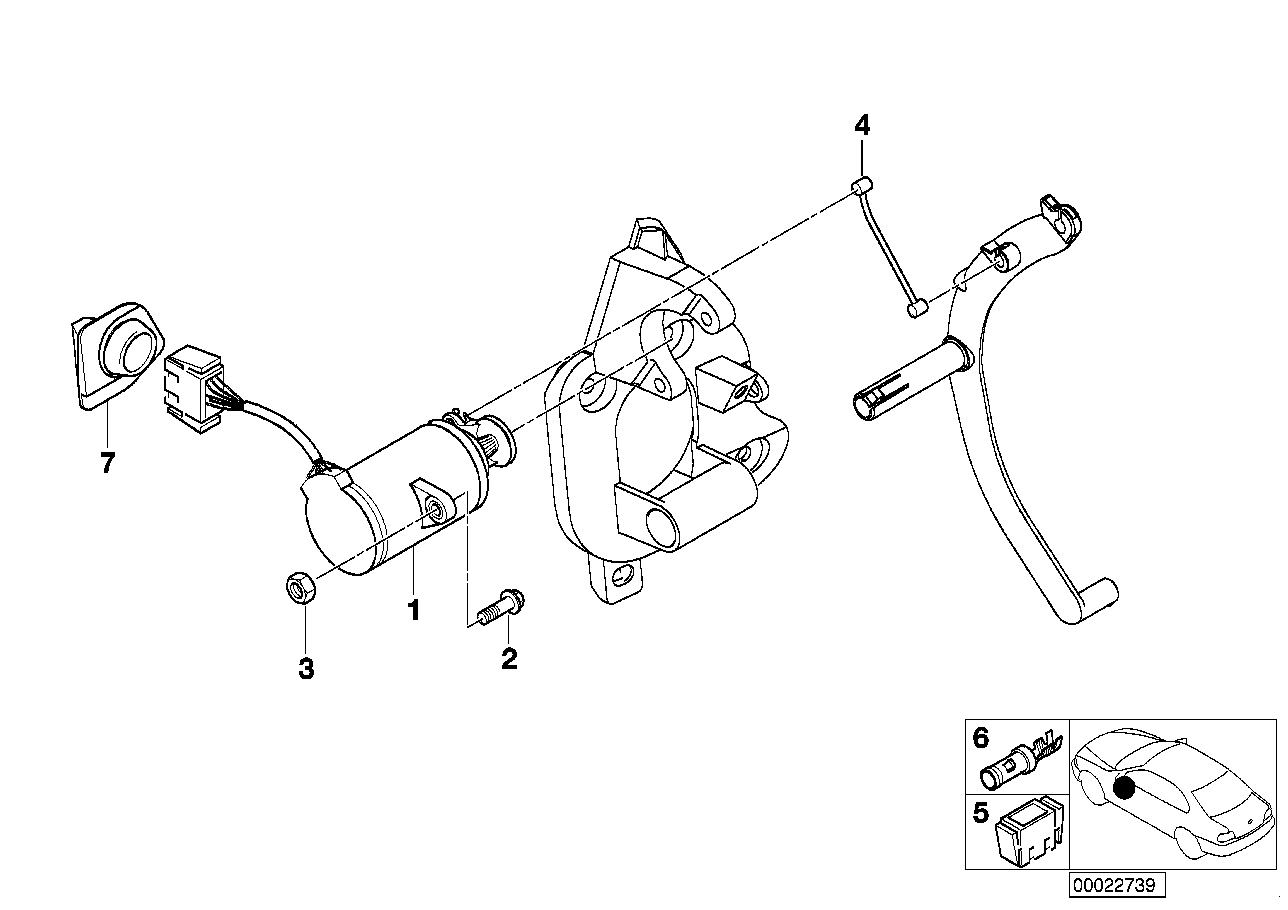 BMW Satz Pedalwertgeber E46 13622249356 - 3er E46