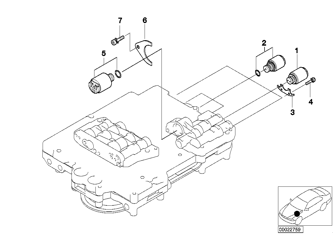 BMW Druckregler E38 E39 E46 E85 24341423369 - Bildposition 02
