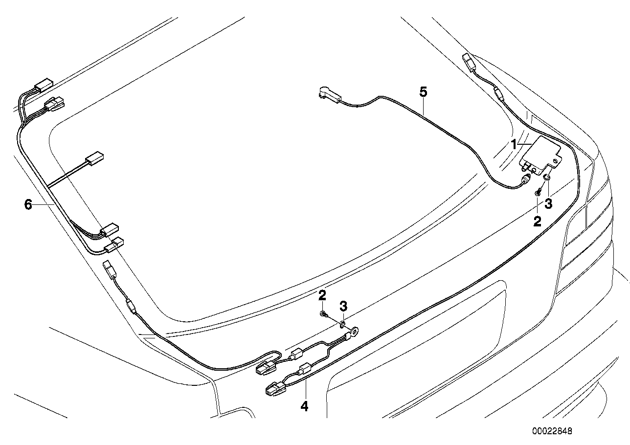 BMW Verstärker Heckscheibenantenne E36 65248375774