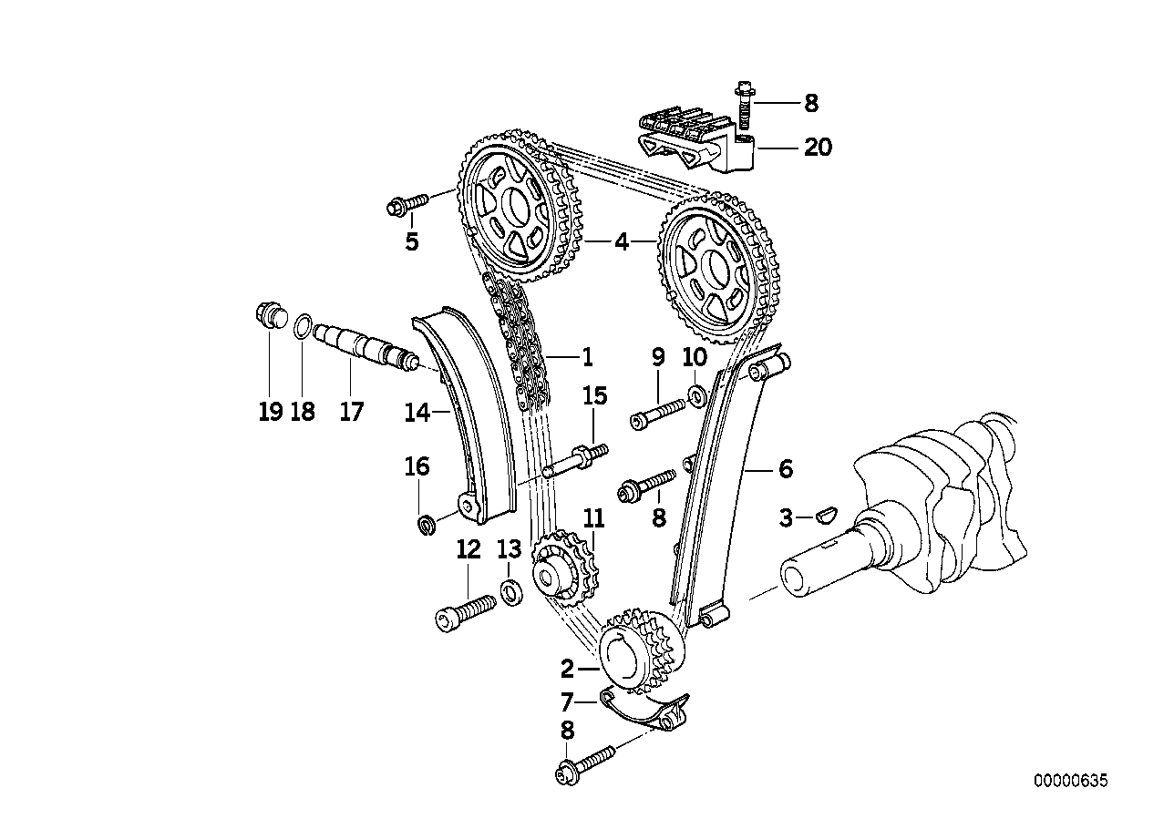 BMW Umlenkrad E30 E36 11311727569 - Bildposition 11