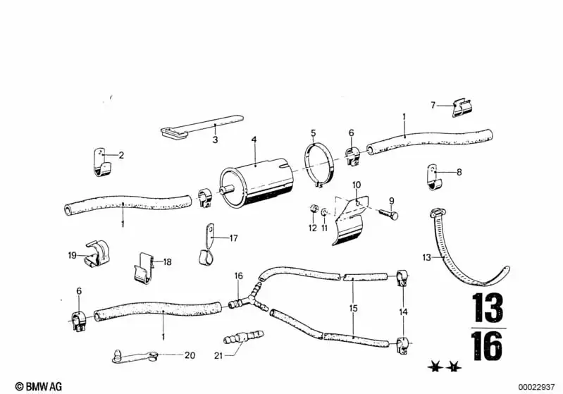 BMW Verteilerstück 16132294376 - Bildposition 16