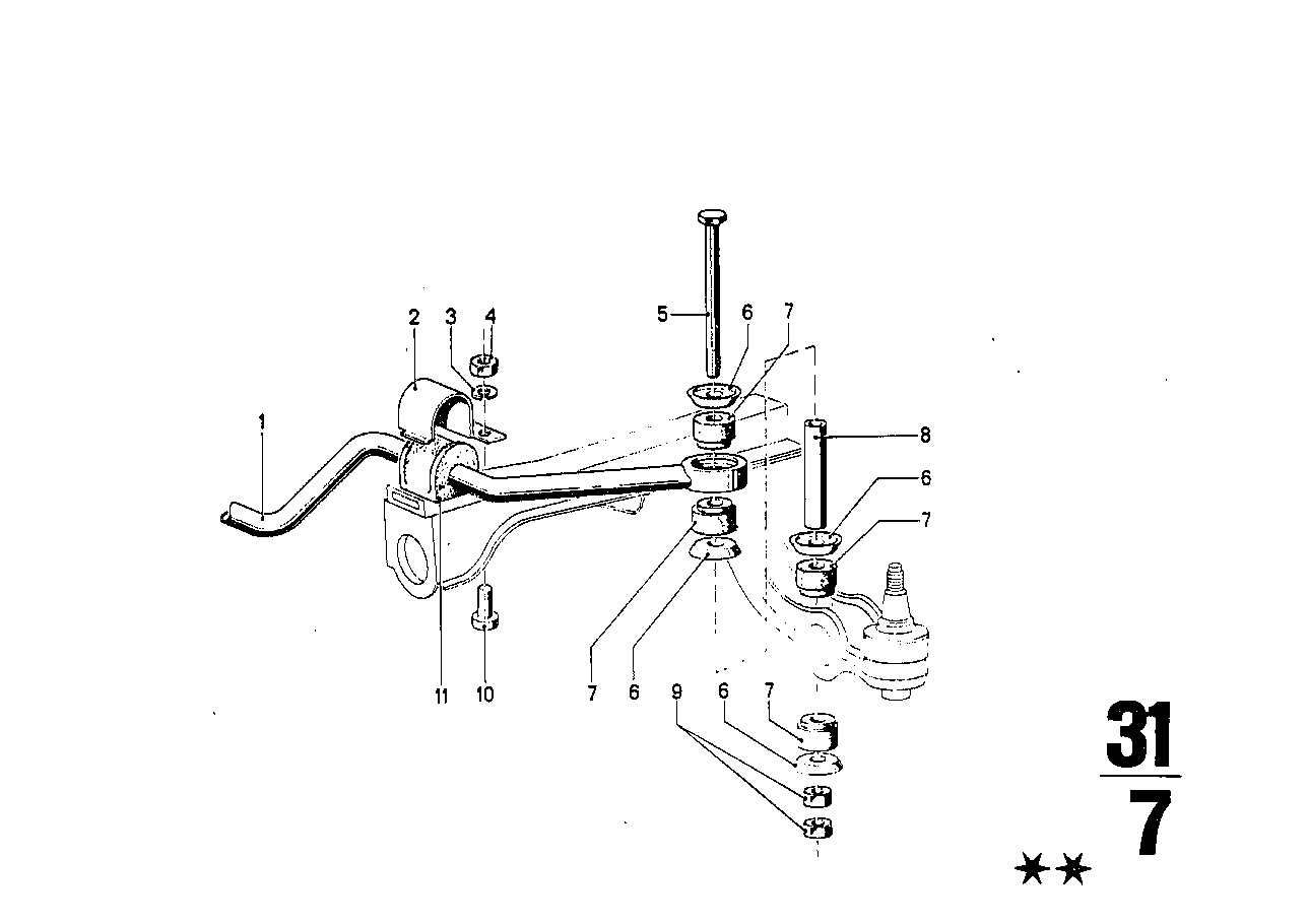BMW Gummilager 31331106861 - Bildposition 11